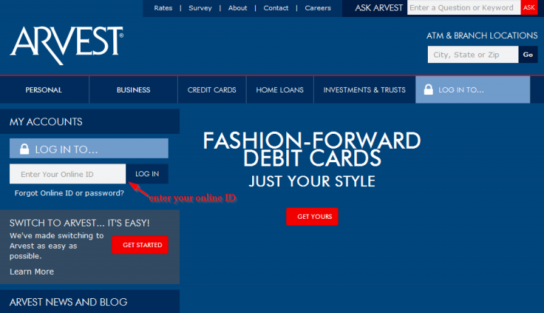 Arvest Bank Online Banking Login ⋆ Login Bank
