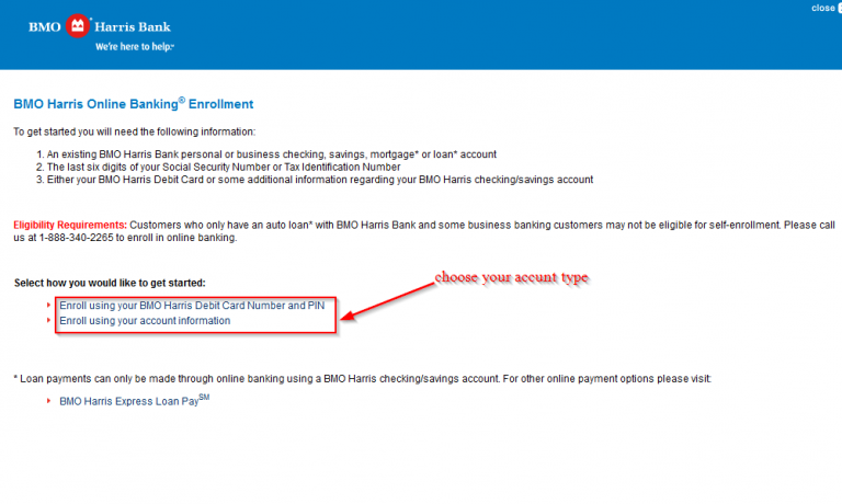 bmo harris bank enroll