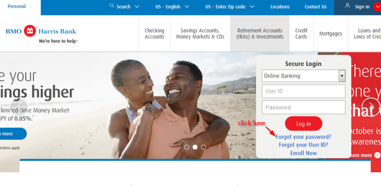 bmo harris forgot user id