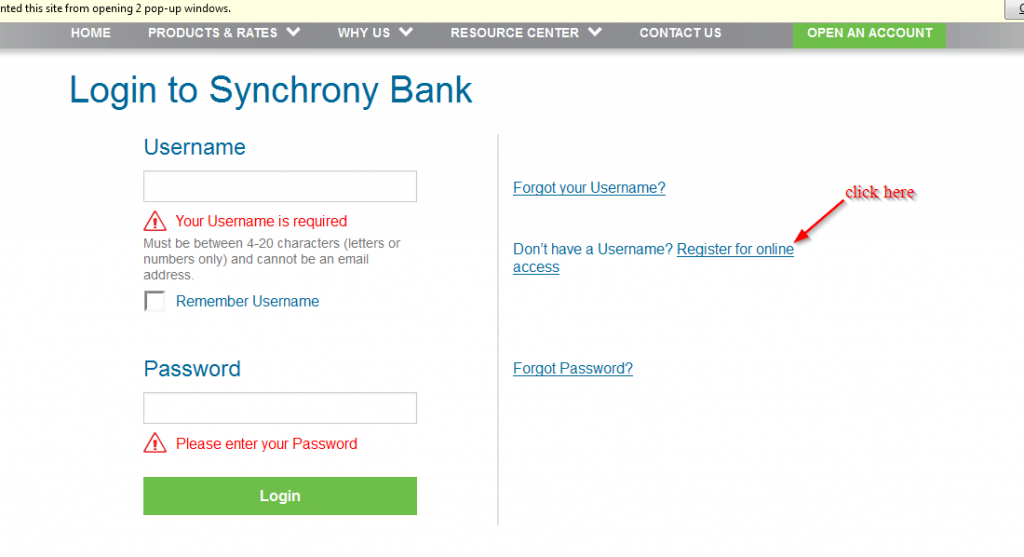 Synchrony Bank Online Banking Login ⋆ Login Bank