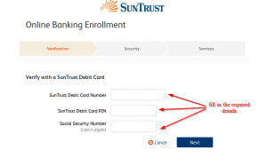 suntrust online banking sign up now