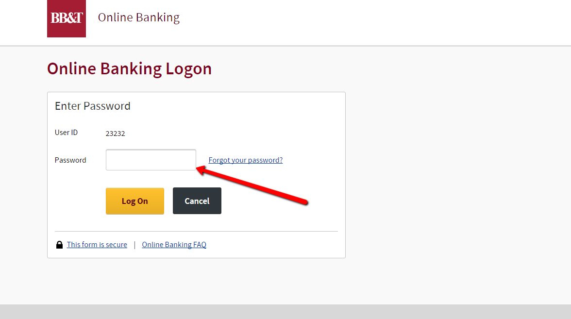 bbt online banking password reset