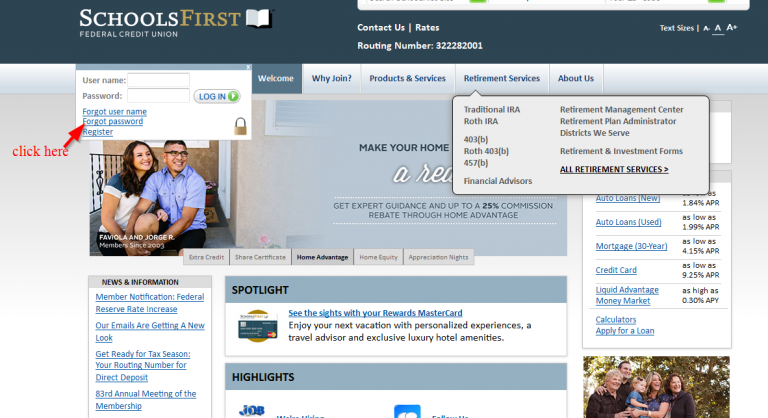 SchoolsFirst Federal Credit Union Online Banking Login Login Bank