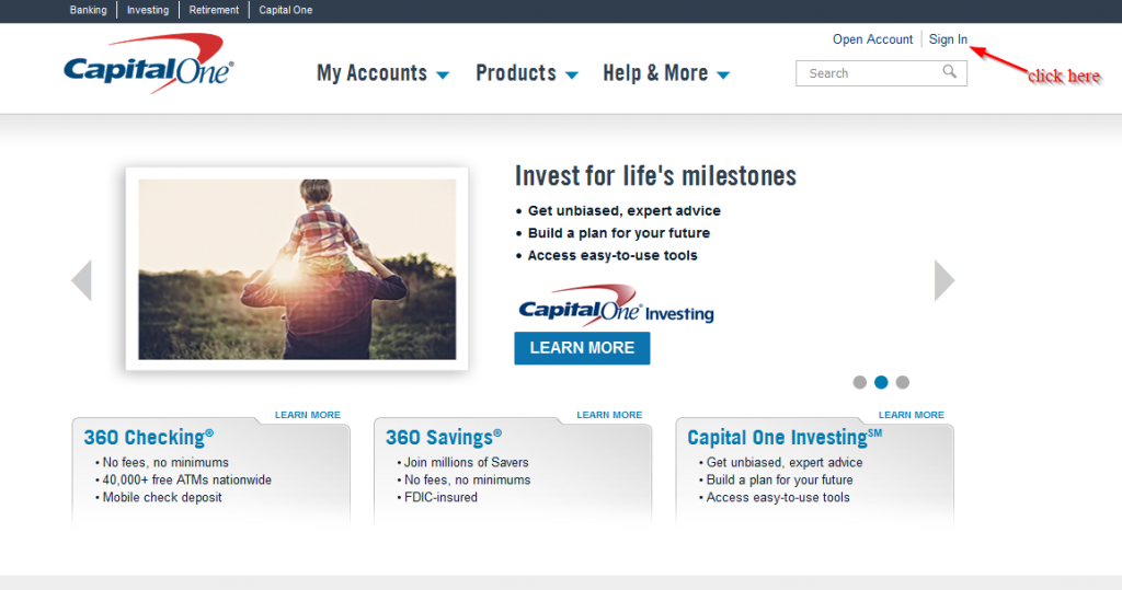 capital one sign in