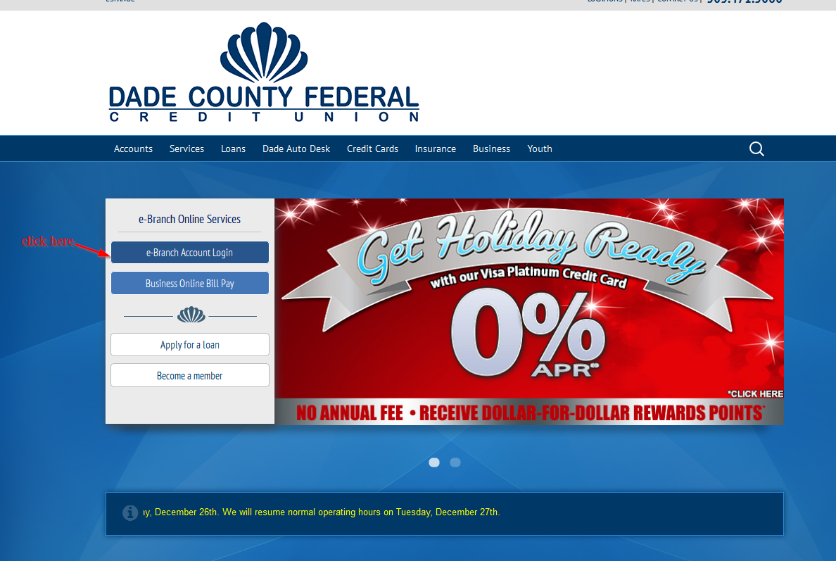 Dade County Federal Credit Union Online Banking Login Login Bank