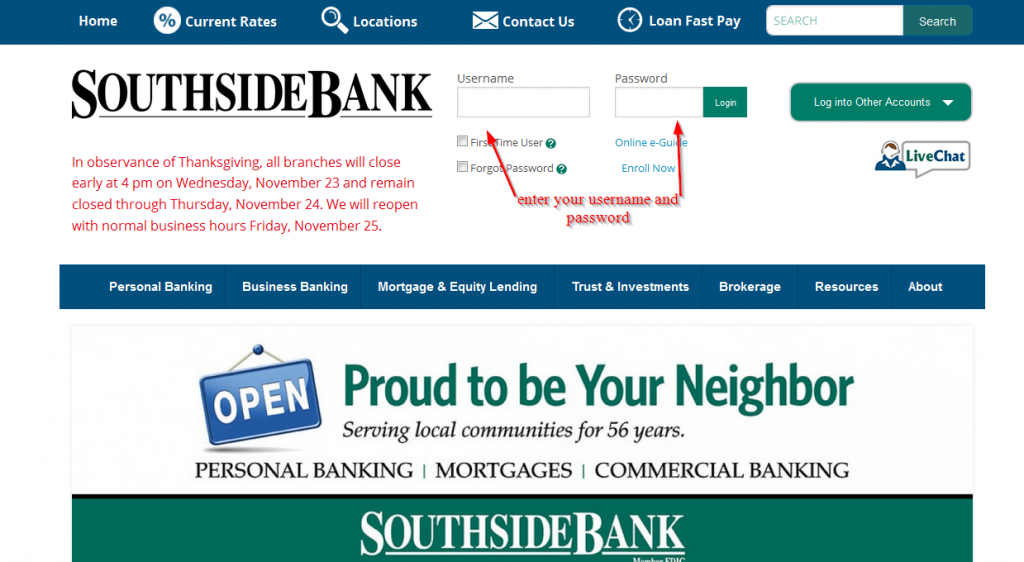 Southside Bank Online Banking Login ⋆ Login Bank