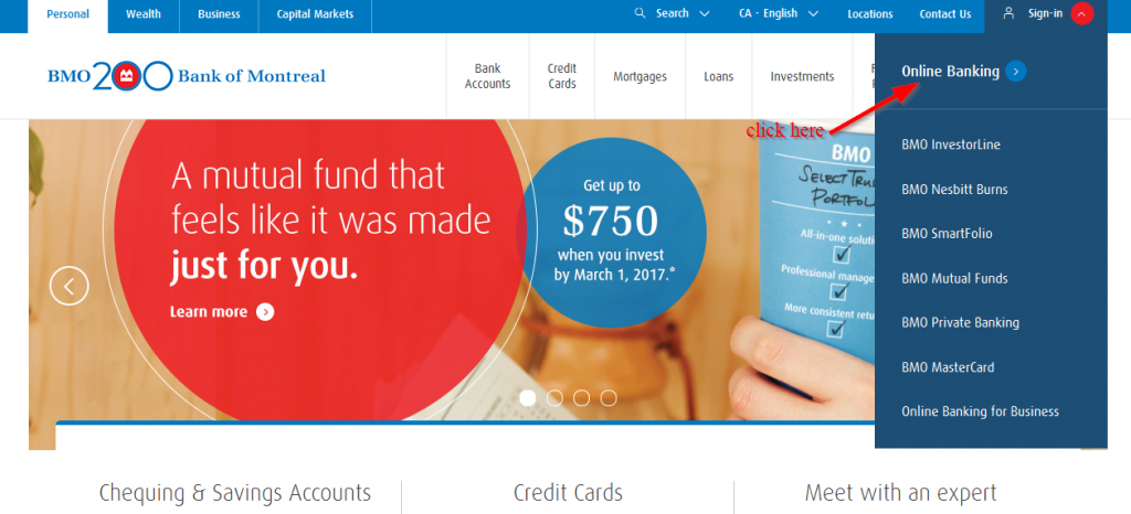 bmo online banking user id