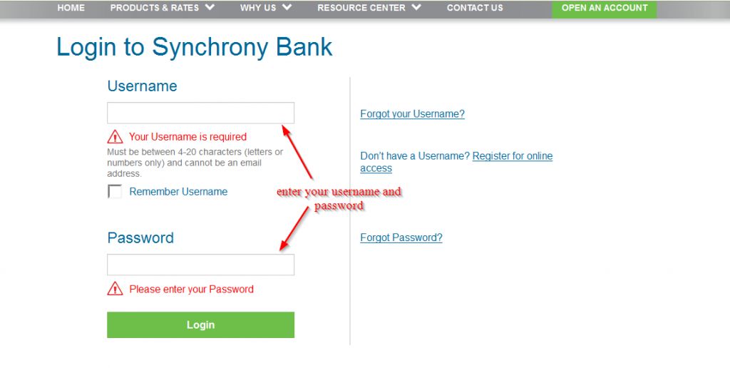 Synchrony Bank Online Banking Login ⋆ Login Bank